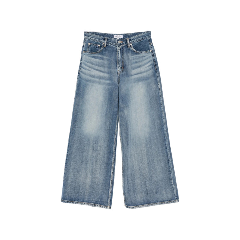 La Piscine Faded Wide-leg Jeans