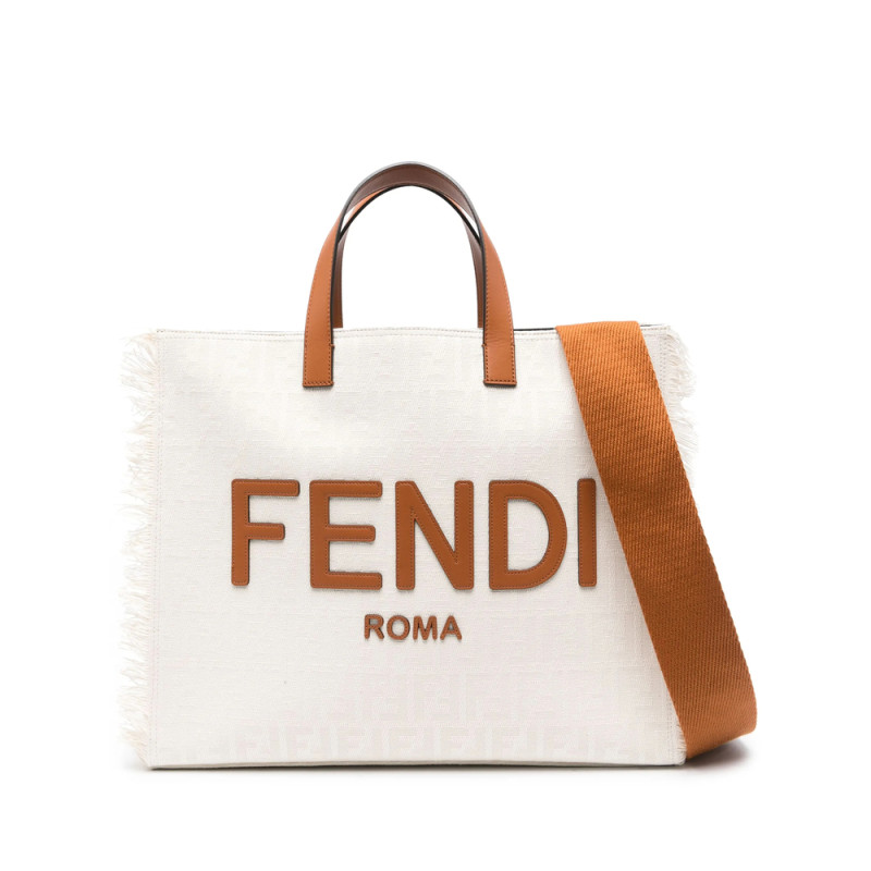 Fendi Jacquard-logo Canvas Tote Bag