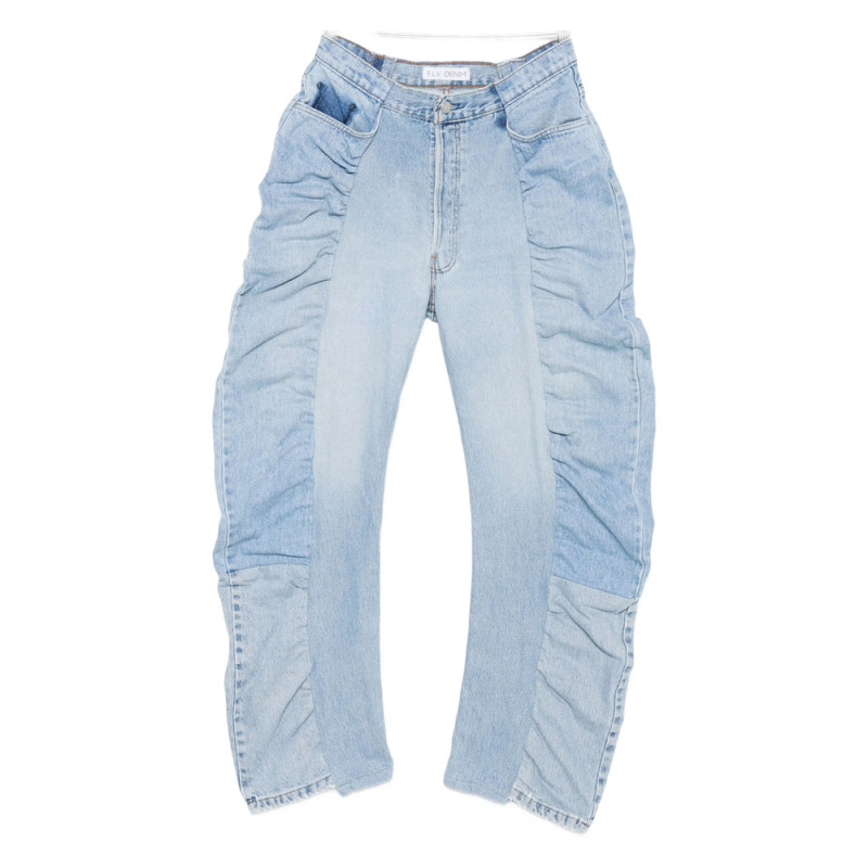 E. l.v. Denim Roan Ruffled-panel Jeans