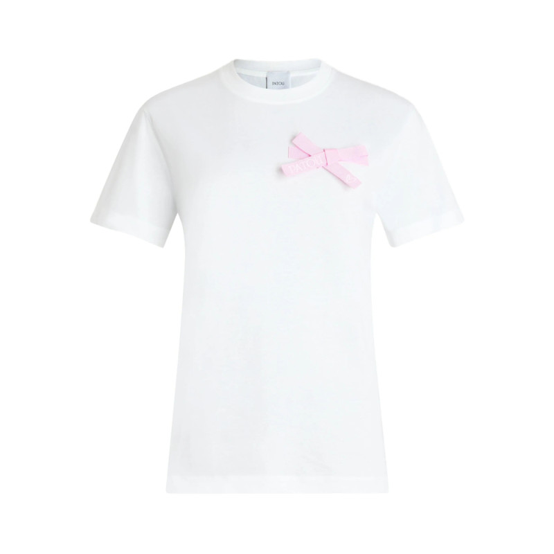 Patou Bow-embellished T-shirt