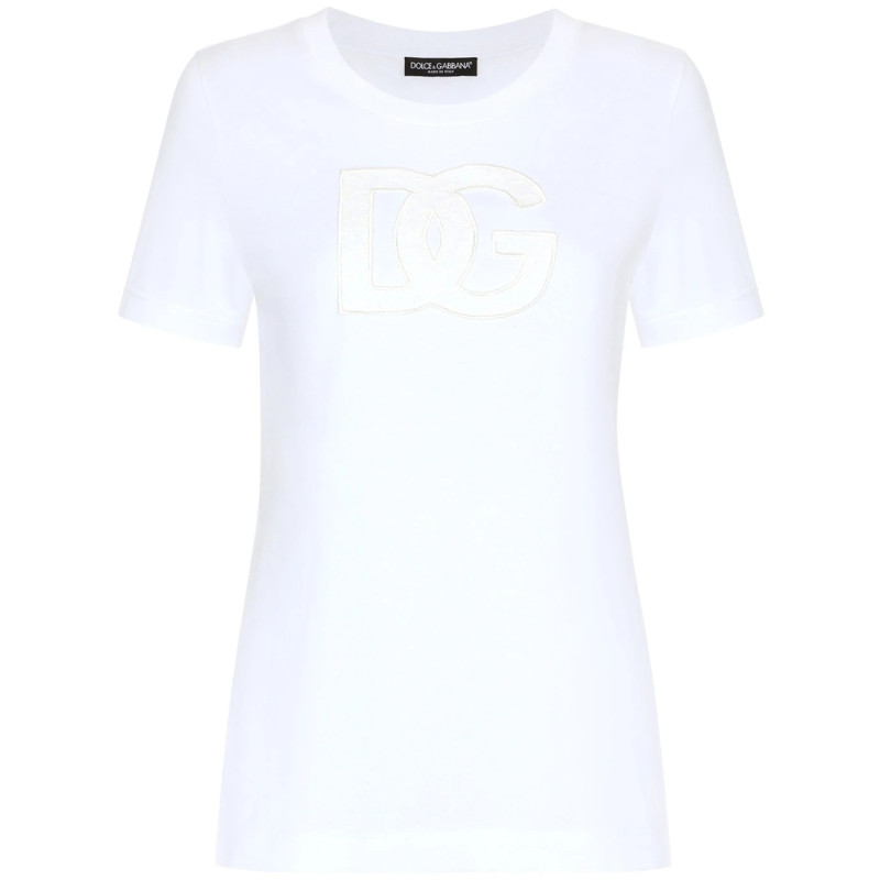 Dolce & Gabbana Logo-patch Cotton T-shirt