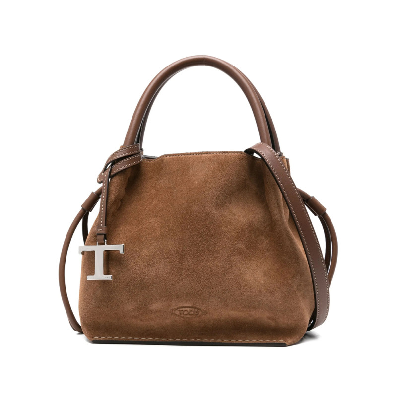 Tod's Suede Leather Tote Bag