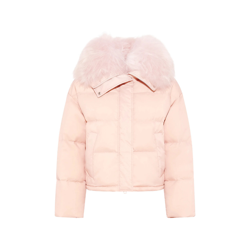 Yves Salomon Shearling-trim Down Jacket