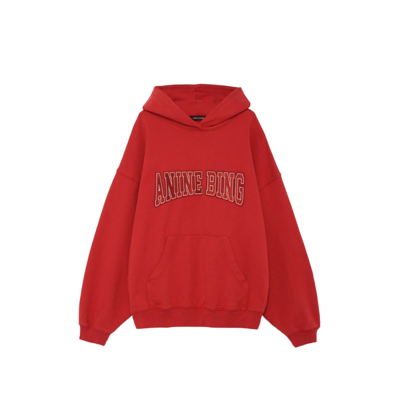 Anine Bing Harvey Logo-embroidered Hoodie
