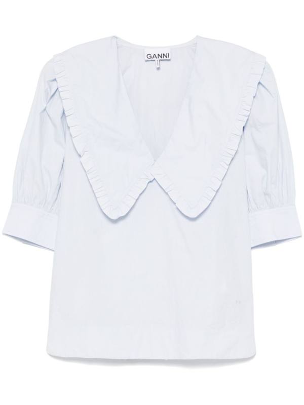 ruffled blouse