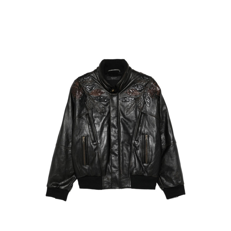 Gucci Leaf-applique Jacket