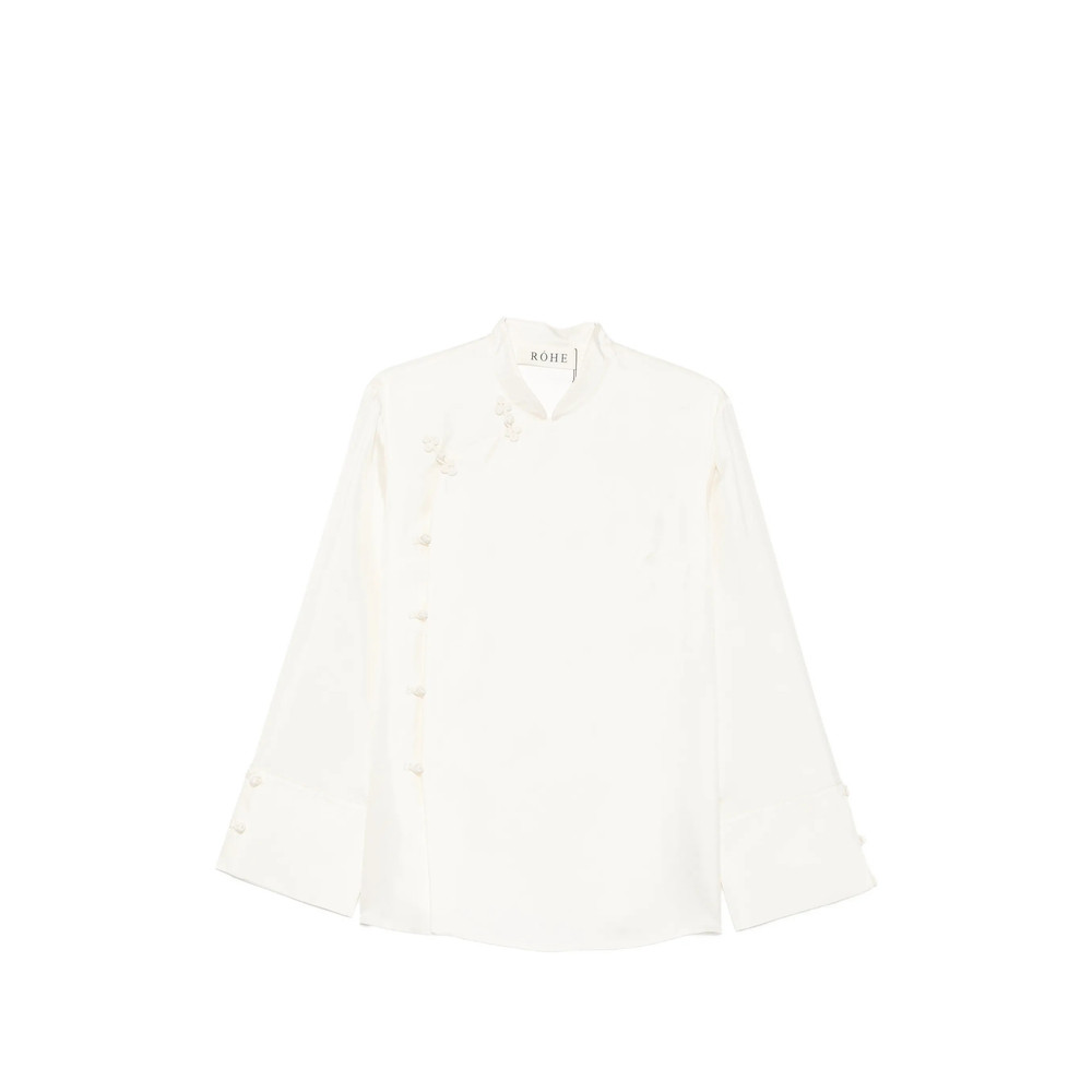 Rohe Frog-fastening Wide-cuff Blouse