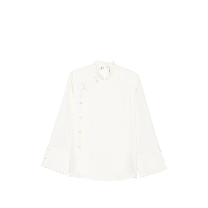 Rohe Frog-fastening Wide-cuff Blouse