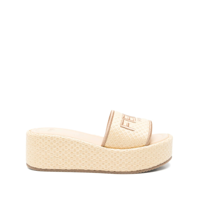Fendi Logo-embroidered Sandals