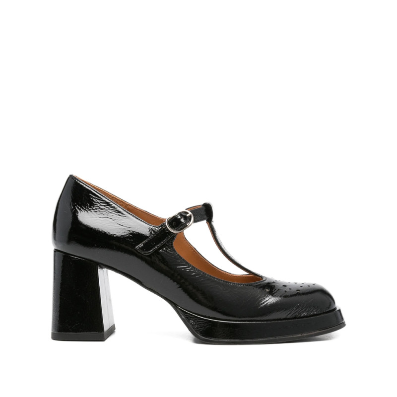 Chie Mihara 80mm T-bar Block-heel Pumps