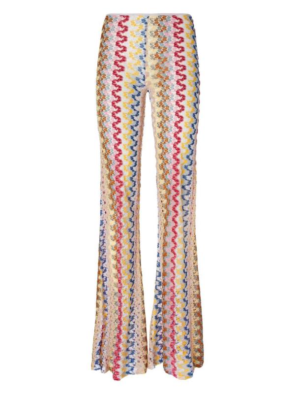 zigzag-woven trousers