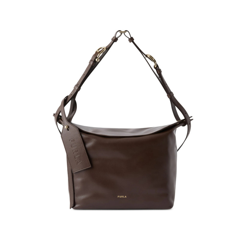 Furla Logo-tag Leather Shoulder Bag