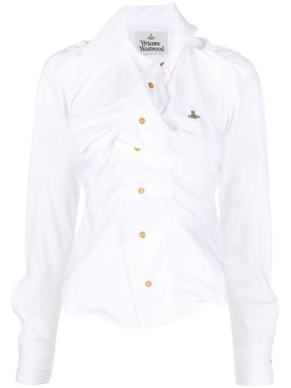 Orb-logo long-sleeve shirt