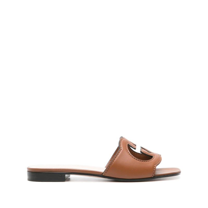 Gucci Interlocking G Leather Sandals