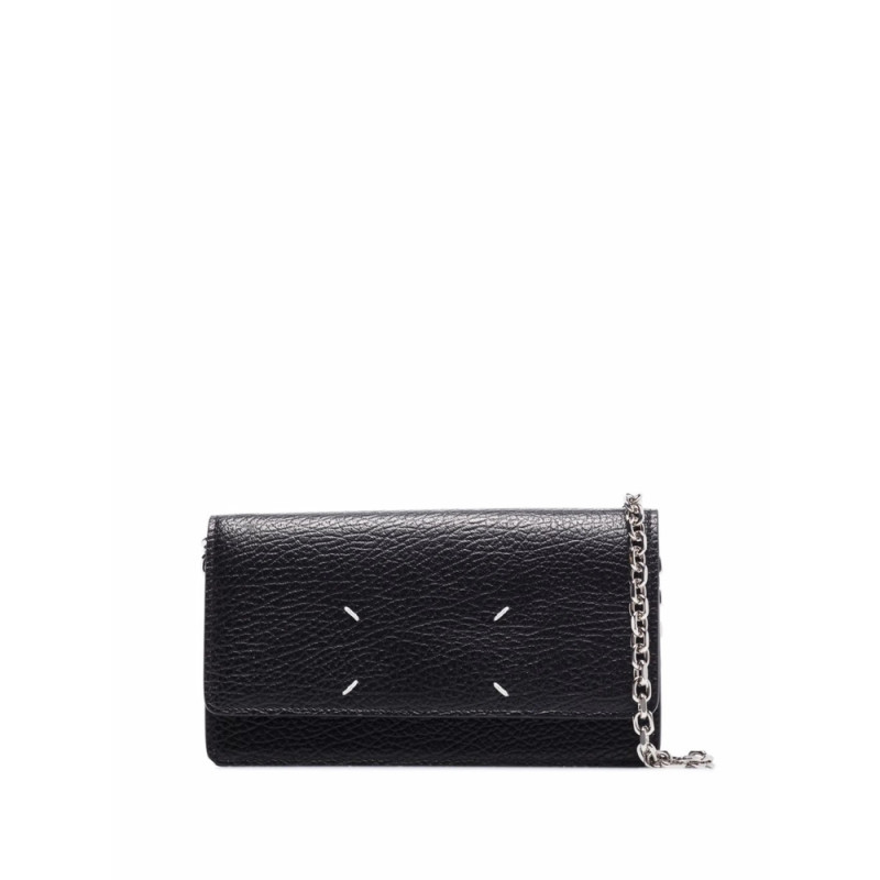 Maison Margiela Four-stitch Leather Wallet-on-chain