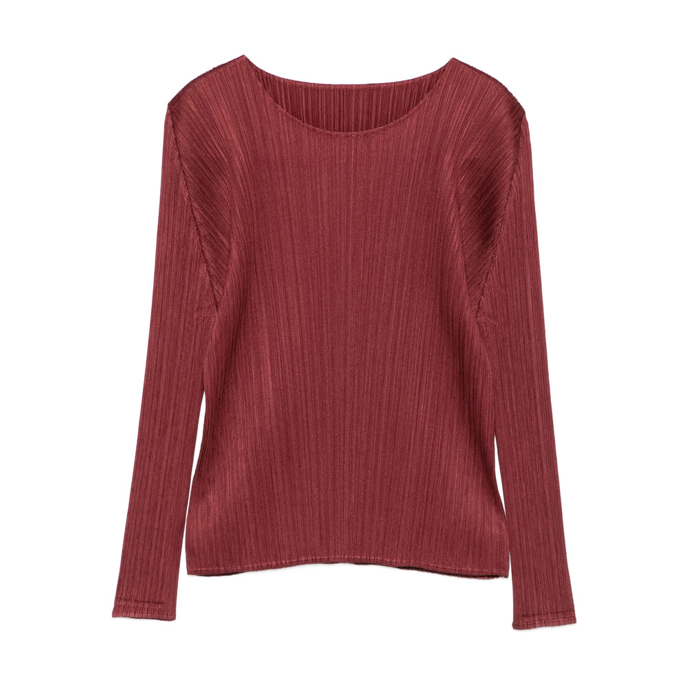 Pleats Please Pleated Long-sleeve Top