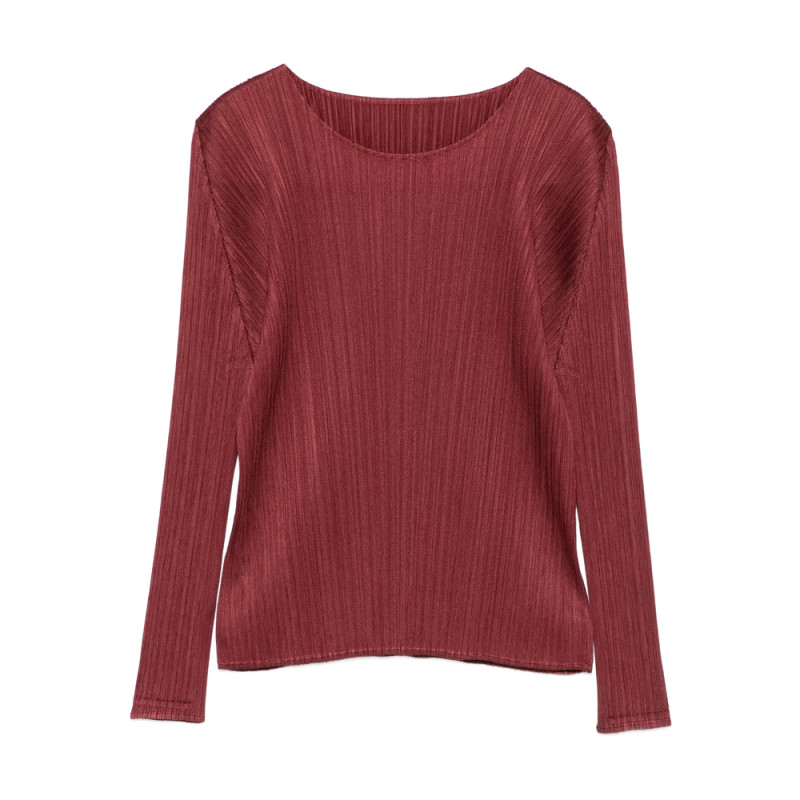 Pleats Please Pleated Long-sleeve Top