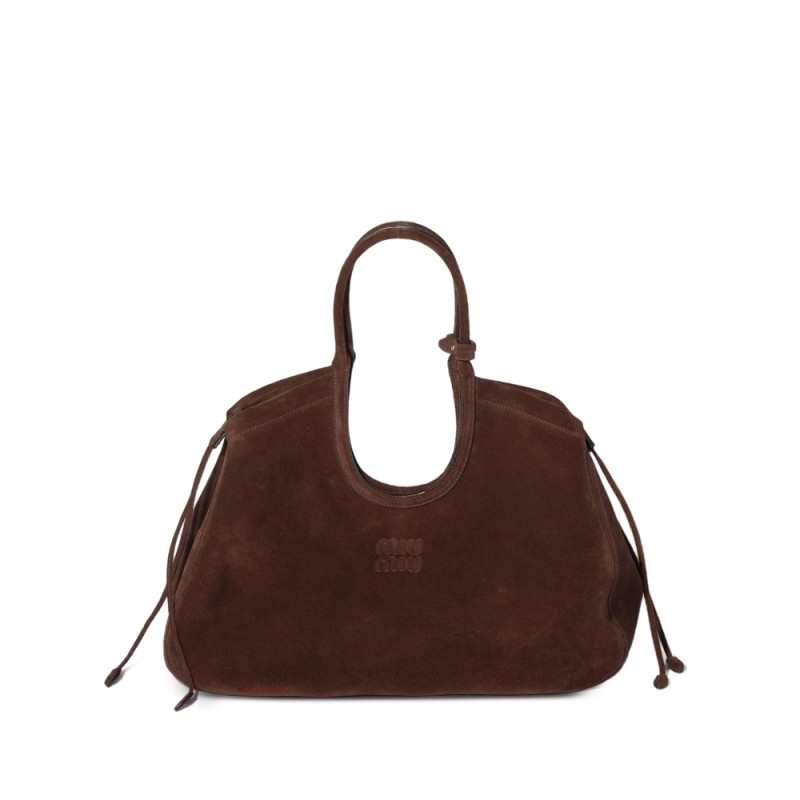 Miu Miu Ivy Suede Tote Bag