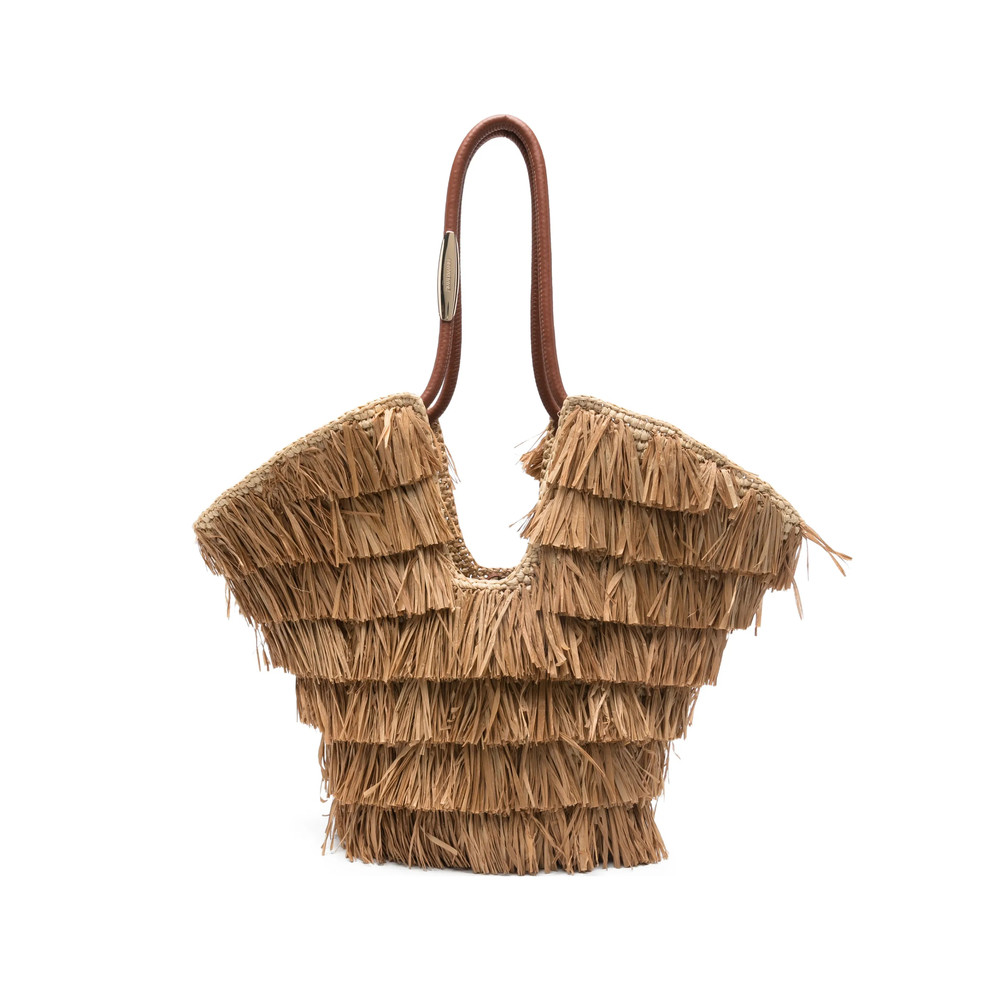 Zimmermann Medium Goldentime Fringed Tote Bag