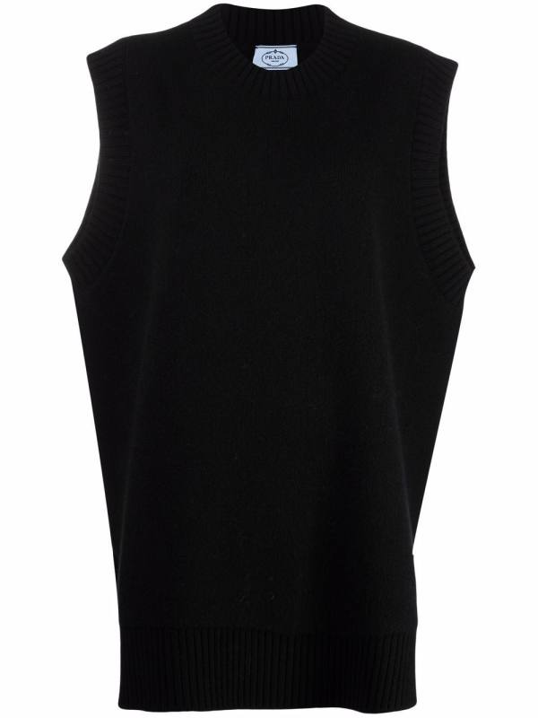 sleeveless cashmere jumper