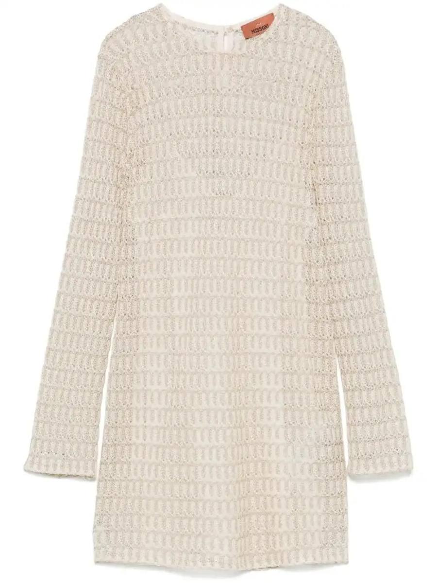 open-knit mini dress