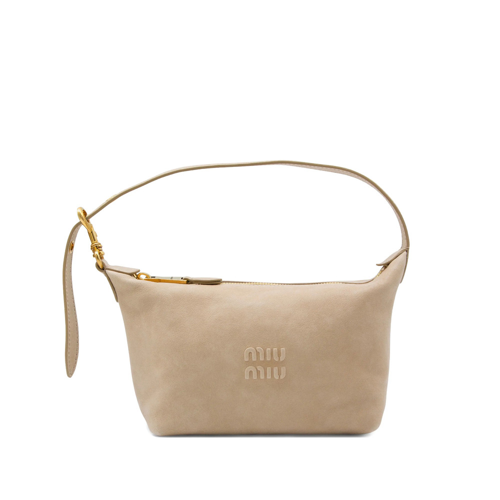 Miu Miu Logo-detail Leather Shoulder Bag
