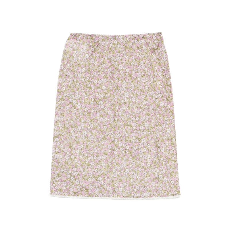Prada Floral-detail Midi Skirt