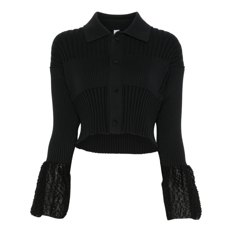 Cfcl Fluted Ornament Cropped Cardigan