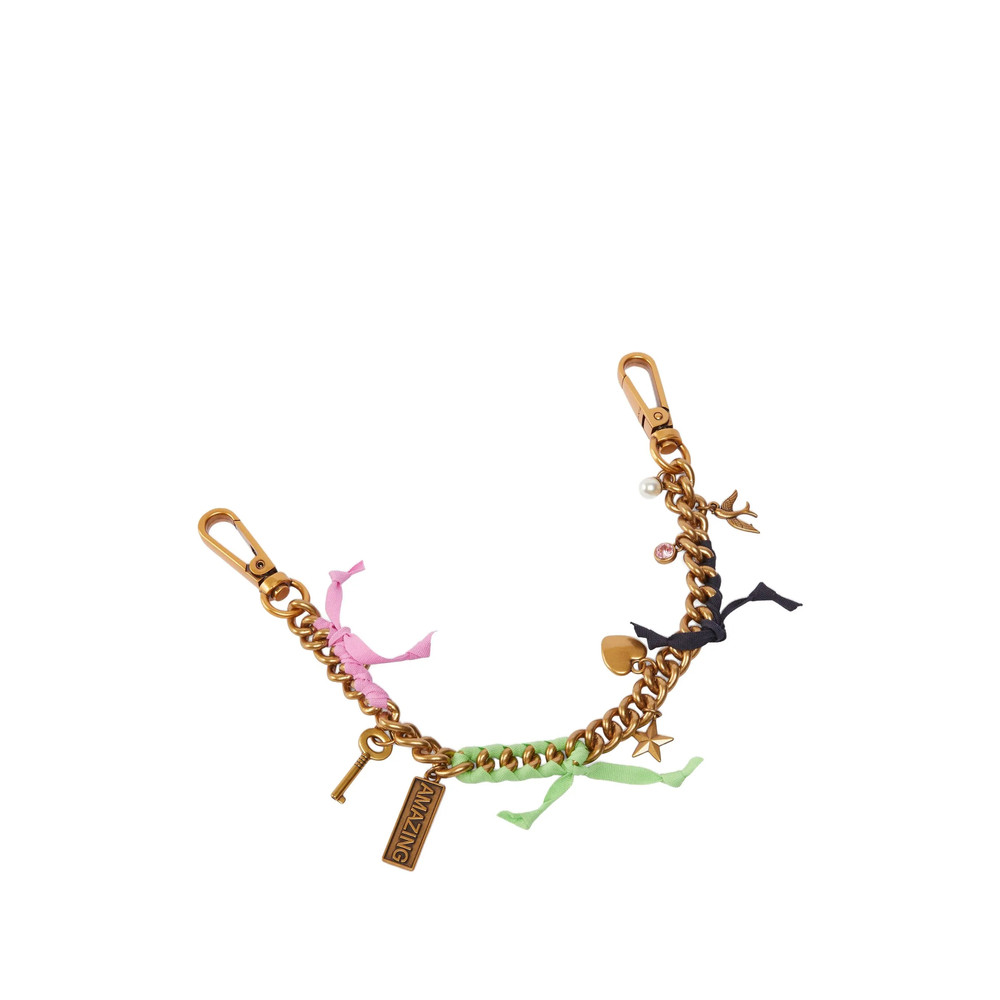 Pinko Chain-link Ribbon Keyring