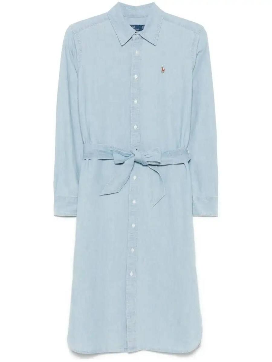Polo Pony-embroidered mini dress