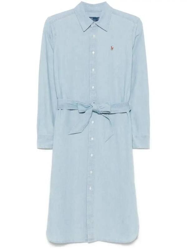 Polo Pony-embroidered mini dress