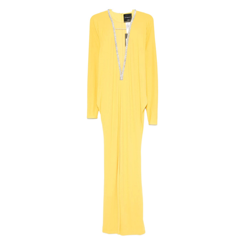 Stephane Rolland Embellished-neck Maxi Dress