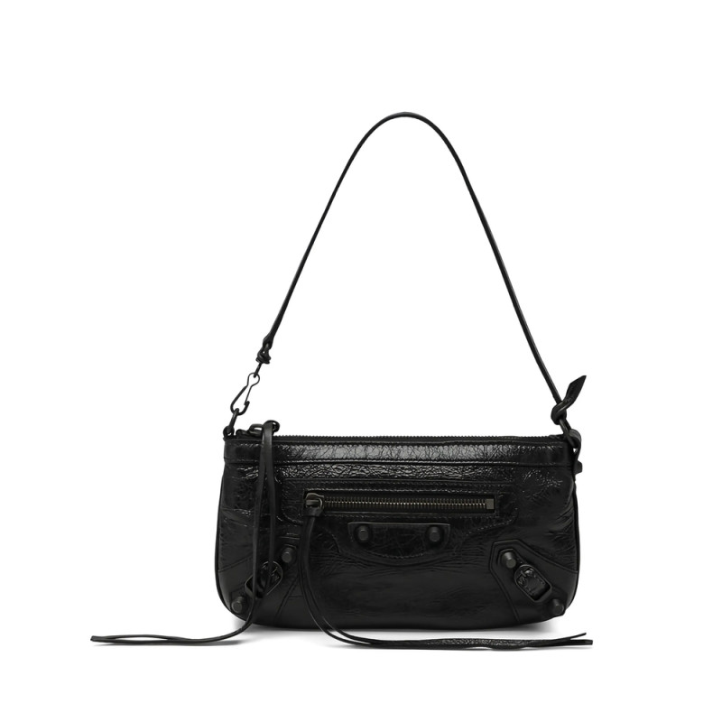 Balenciaga Le City Studded Zipped Shoulder Bag