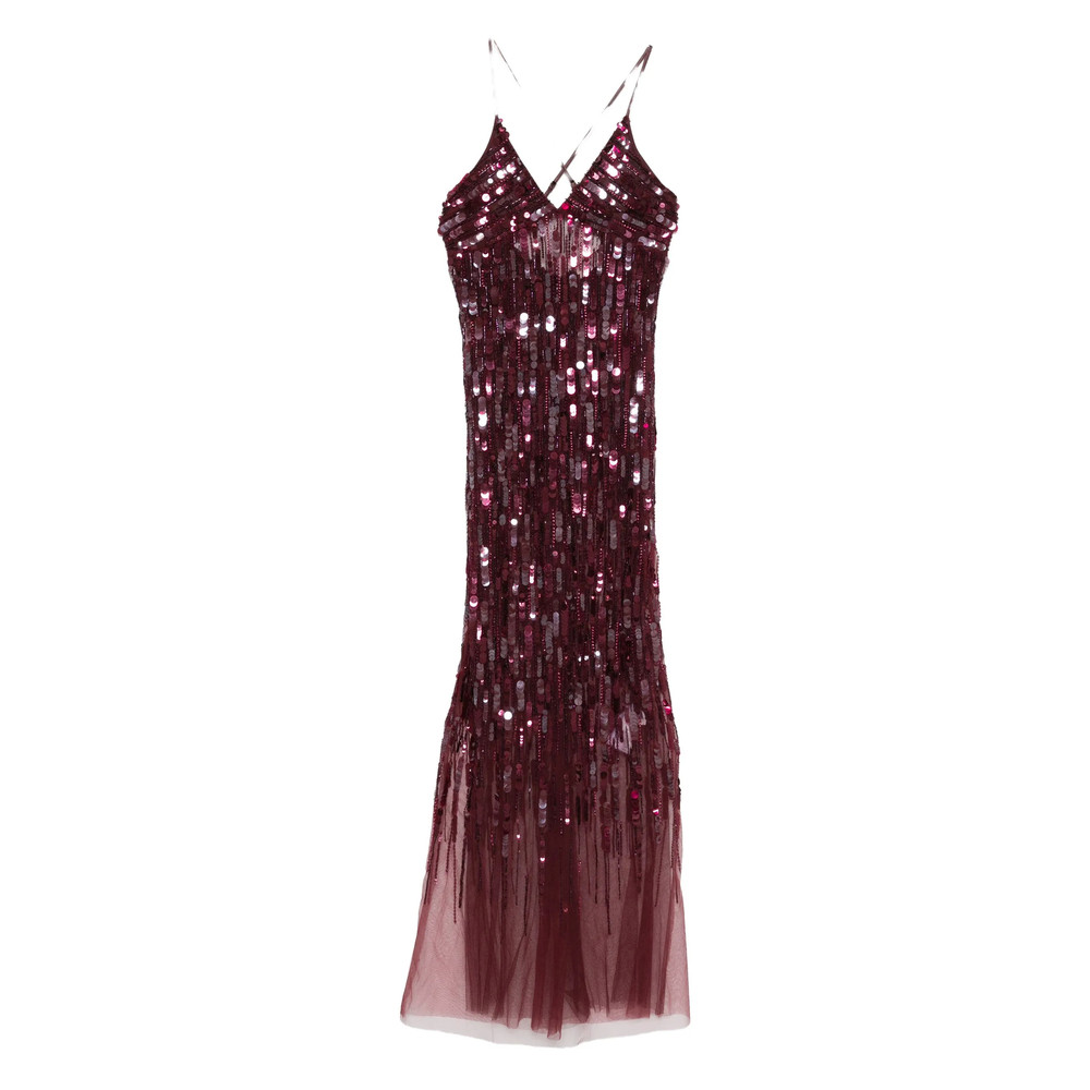 Elisabetta Franchi Sequin-embellished Maxi Dress