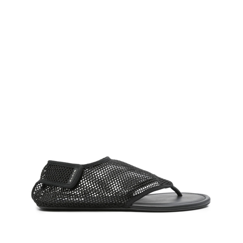 Alaïa Leather Flat Sandals
