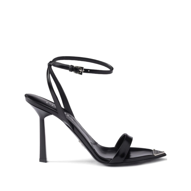 Prada Ankle-strap Metal-buckle Sandals