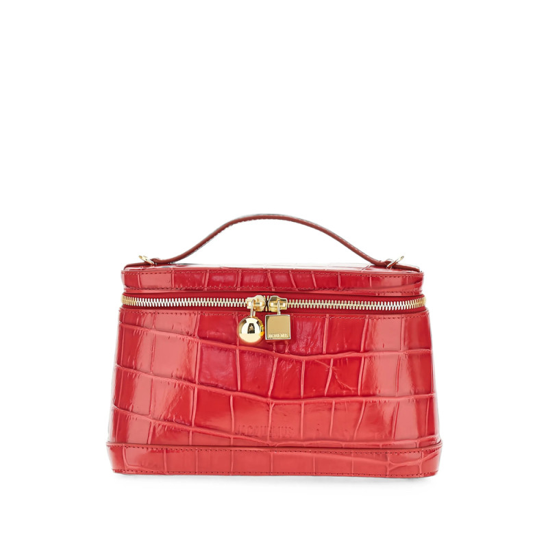 Jacquemus Croc-effect Leather Tote Bag