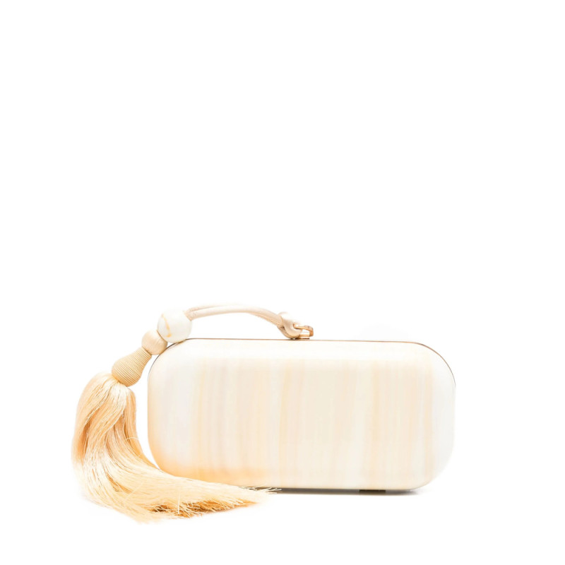 Cult Gaia Small Yasmin Tassel-embellished Clutch Bag