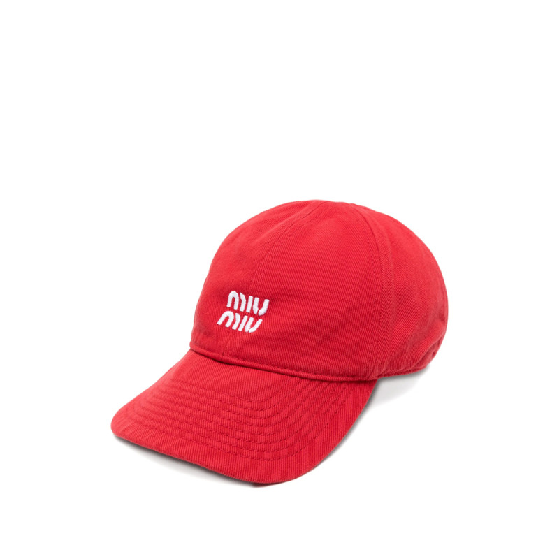 Miu Miu Logo-detail Baseball Cap