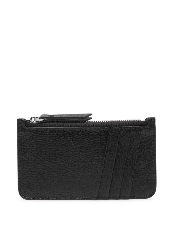 four-stitch leather card holder