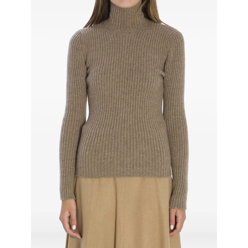 Max Mara Ribbed High-neck Sweater