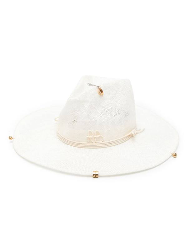 straw fedora hat