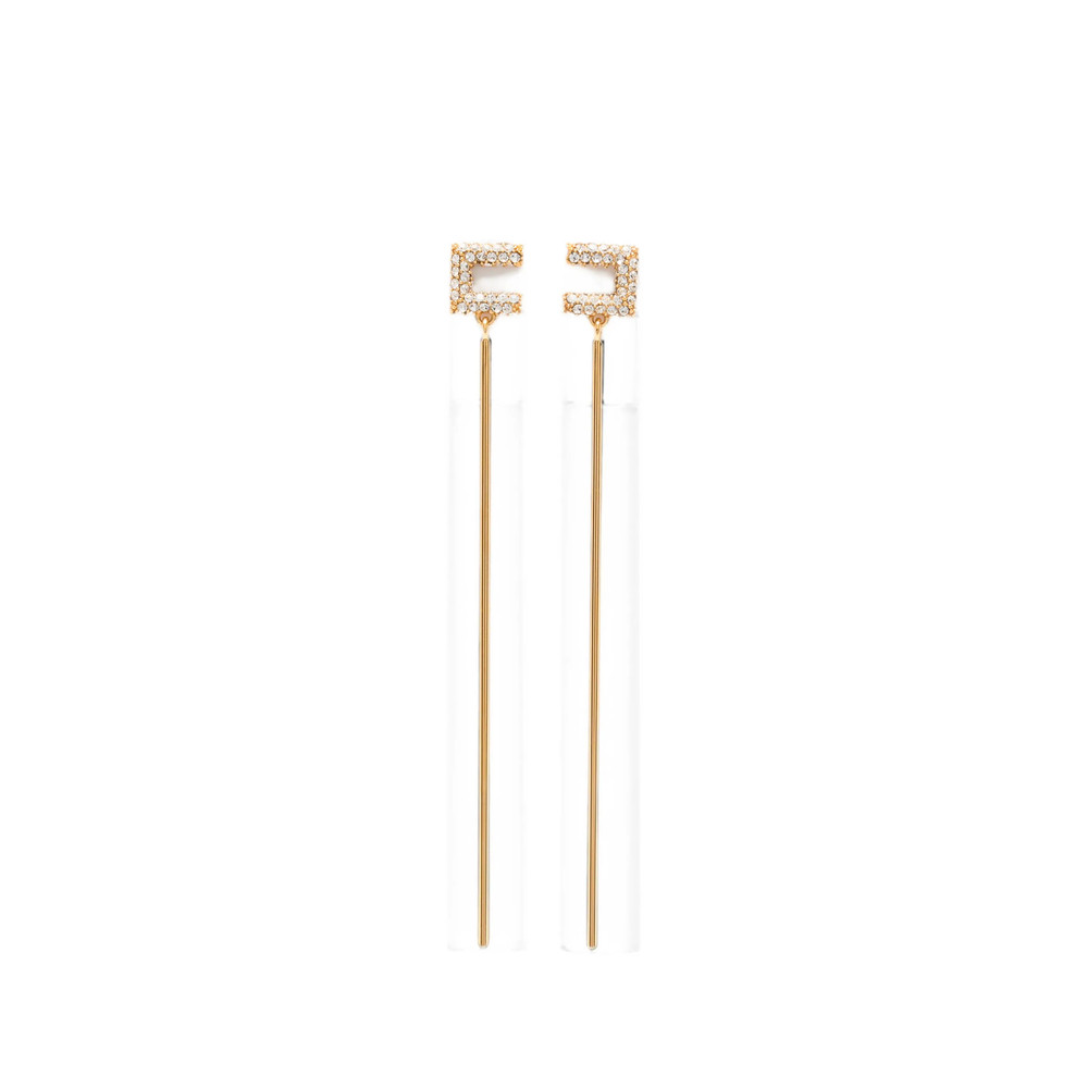Elisabetta Franchi Crystal-embellished Drop Earrings