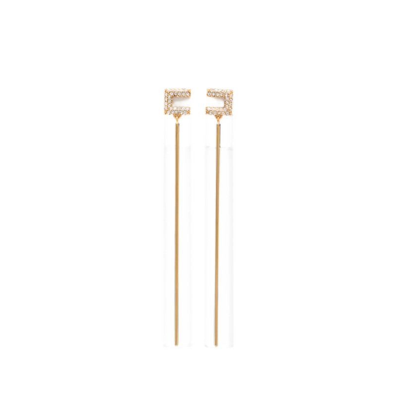 Elisabetta Franchi Crystal-embellished Drop Earrings