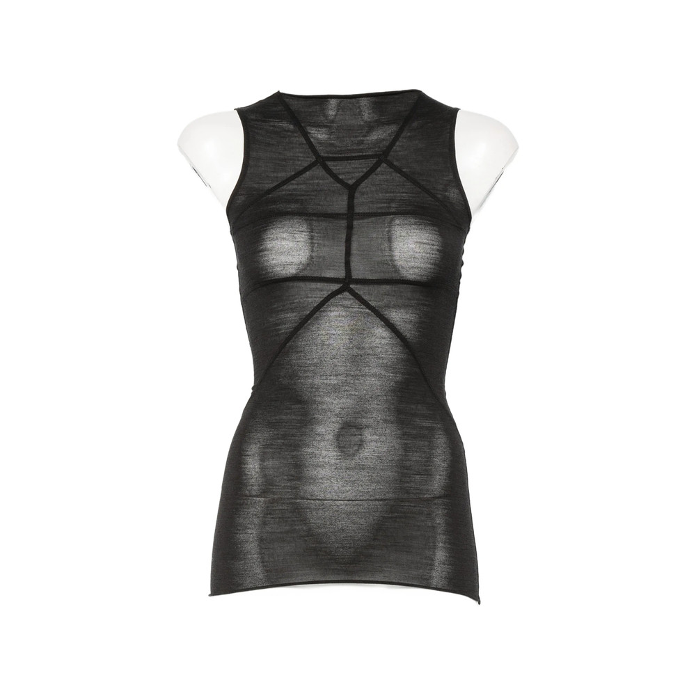 Rick Owens Sheer Panelled Top