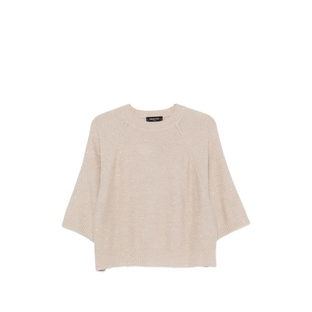 Fabiana Filippi Sequin-embellished Raglan-sleeve Sweater