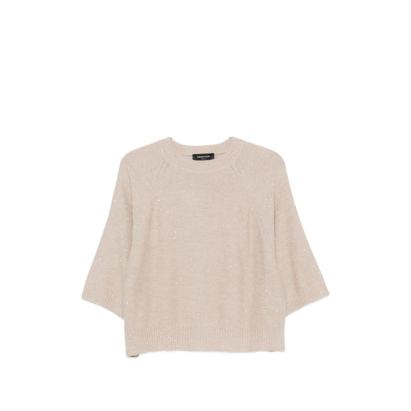 Fabiana Filippi Sequin-embellished Raglan-sleeve Sweater