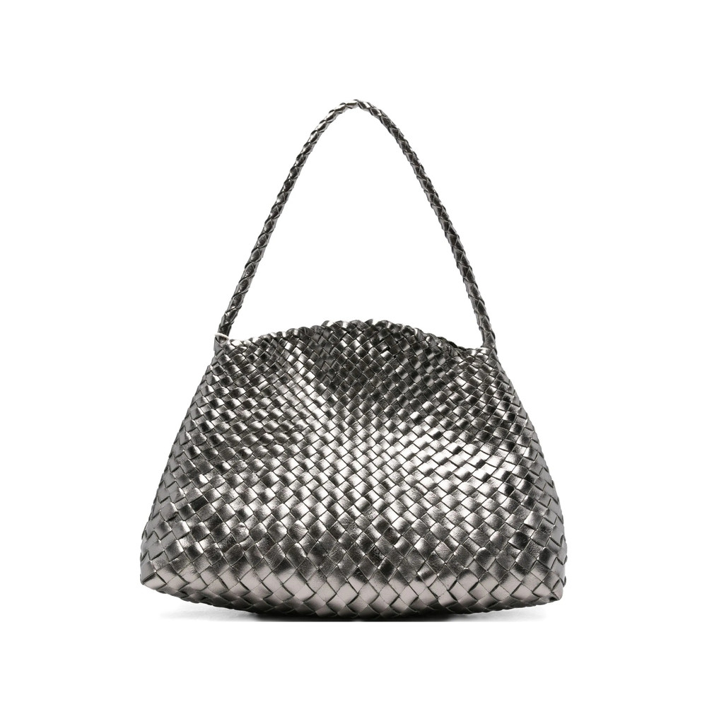 Dragon Diffusion Woven Leather Shoulder Bag