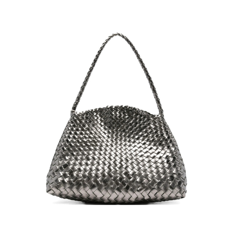 Dragon Diffusion Woven Leather Shoulder Bag