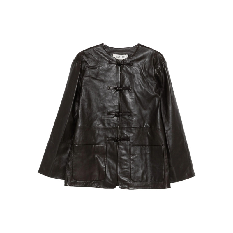 Rohe Frog-fastening Leather Jacket